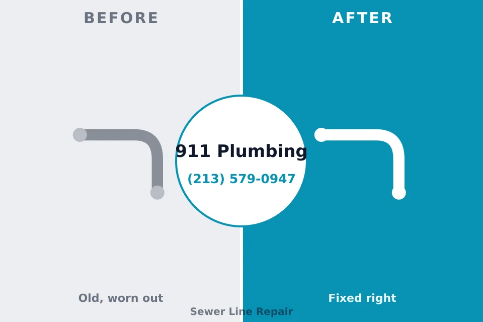 Before and after: plumbing company South Brooksville, FL